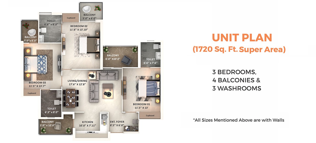 Prestige Tower  Floor plan